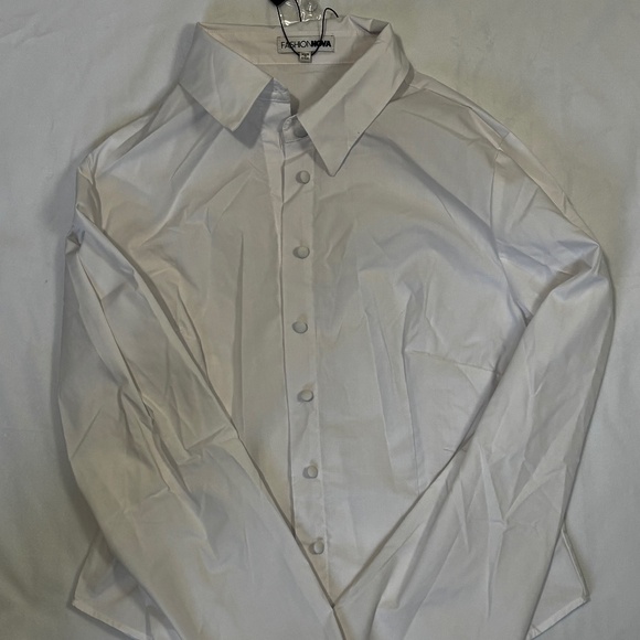 Poplin Shirt - White - Picture 1 of 2